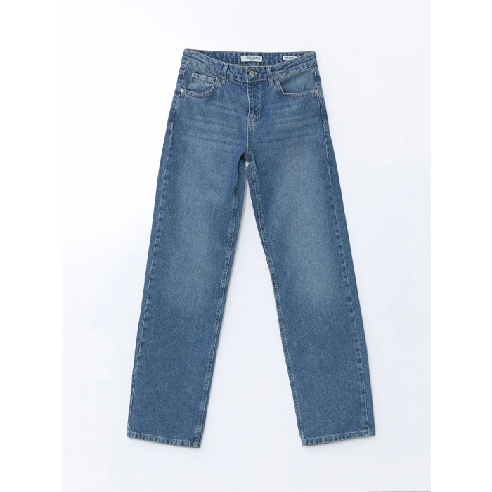 LCW Jeans İNDİGO Straight Fit Kadın Jean Pantolon