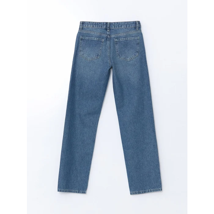 LCW Jeans İNDİGO Straight Fit Kadın Jean Pantolon