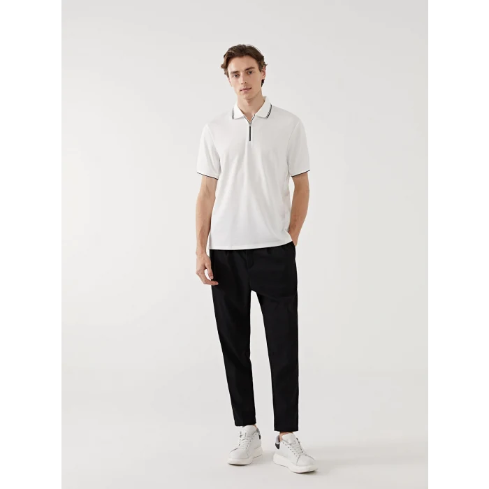 LCW Vision EKRU Polo Yaka Kısa Kollu Erkek Tişört