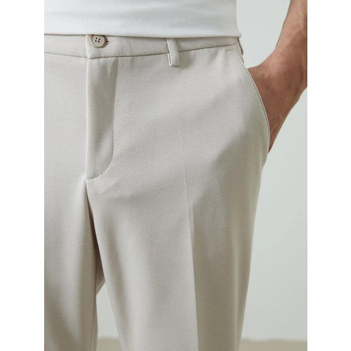 LCWAIKIKI Basic BEJ Dar Kalıp Erkek Chino Pantolon