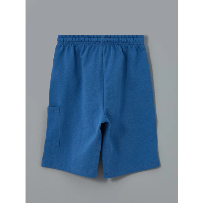 LCW Kids EKRU Bisiklet Yaka Dinazor Baskılı Erkek Çocuk Tişört ve Şort 2li