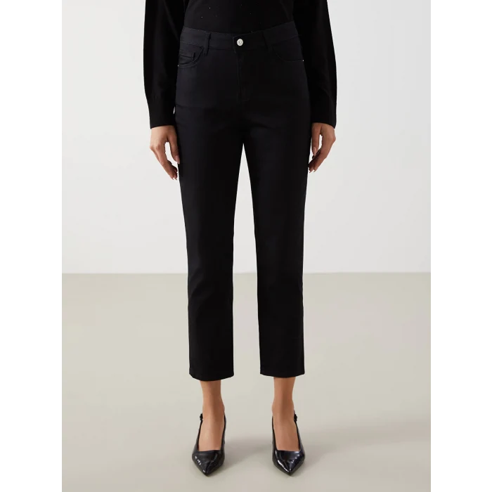 LCWAIKIKI Classic SİYAH Straight Fit Kadın Jean Pantolon