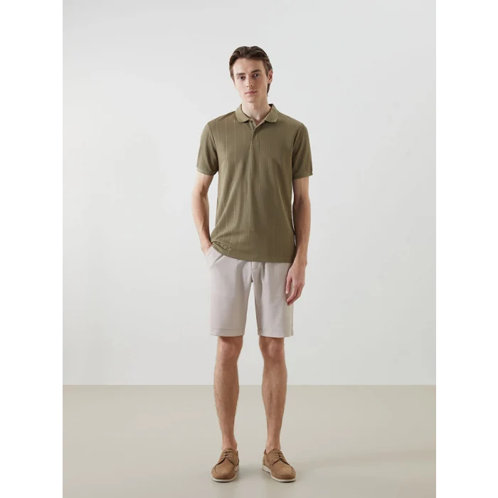 LCW Vision YEŞİL Polo Yaka Kısa Kollu Erkek Tişört