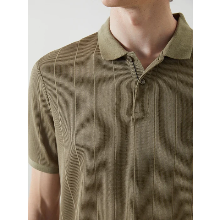 LCW Vision YEŞİL Polo Yaka Kısa Kollu Erkek Tişört