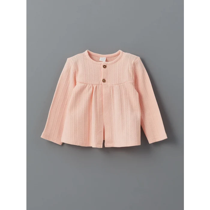 LCW baby PEMBE Bisiklet Yaka Kız Bebek Takım 3lü