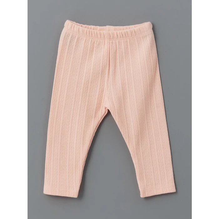 LCW baby PEMBE Bisiklet Yaka Kız Bebek Takım 3lü