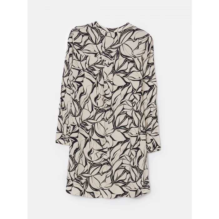 LCW Grace SİYAH Hakim Yaka Desenli Kadın Tunik