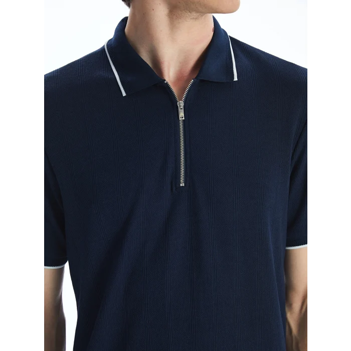 LCWAIKIKI Classic LACİVERT Polo Yaka Kısa Kollu Erkek Tişört