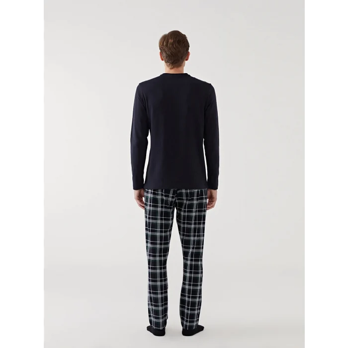 LC WAIKIKI LACİVERT Standart Kalıp Erkek Pijama Takımı