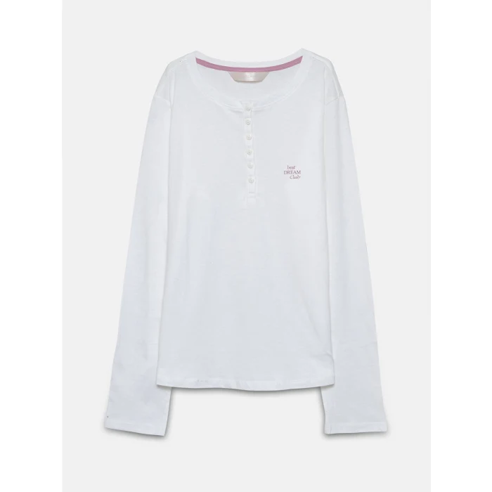 LCW DREAM PEMBE Bisiklet Yaka Kadın Pijama Takımı