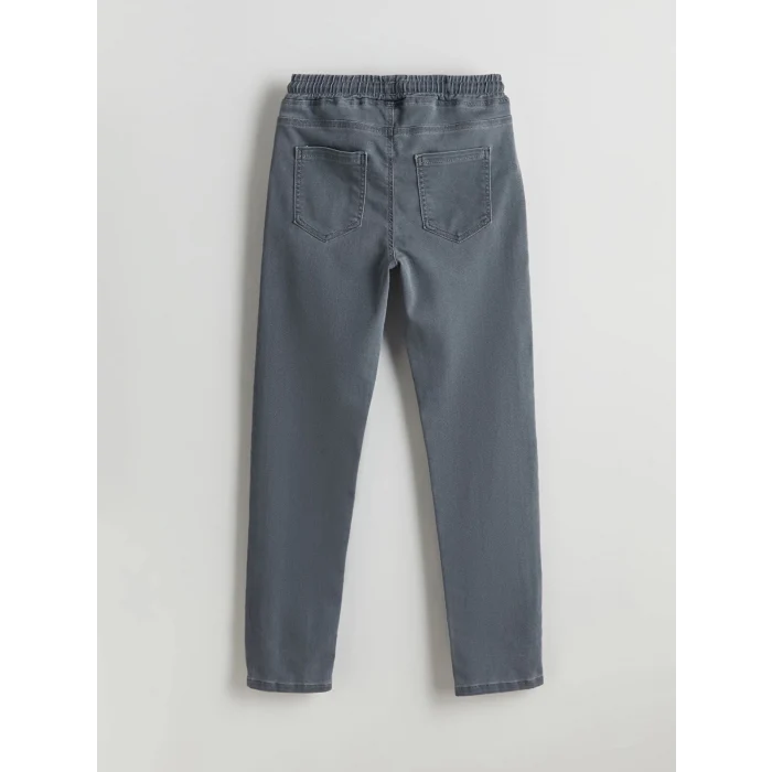 LCW Kids GRİ Beli Lastikli Erkek Çocuk Jean Pantolon