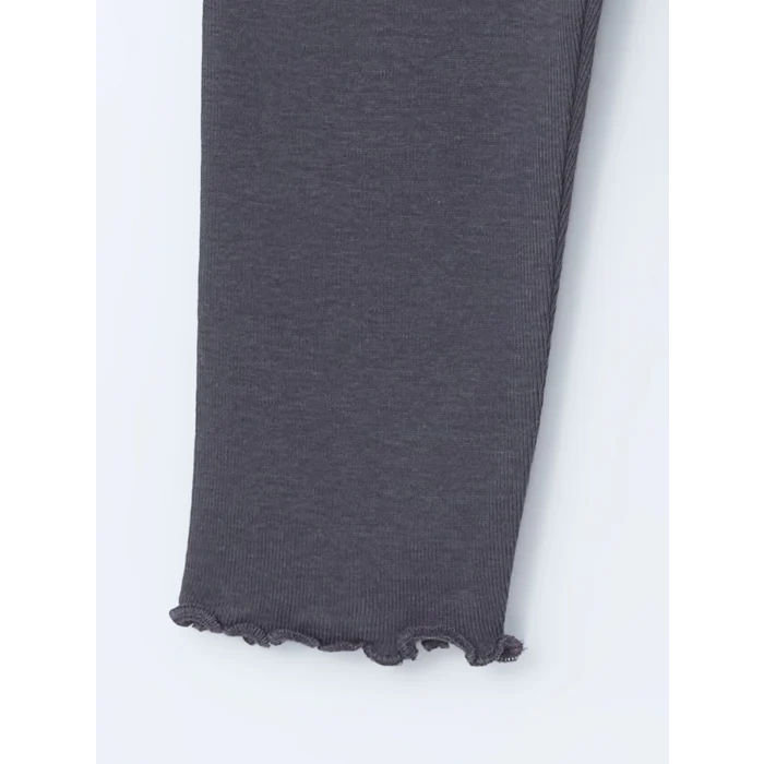 LCW baby BEJ Bisiklet Yaka Baskılı Kız Bebek Pijama Takımı