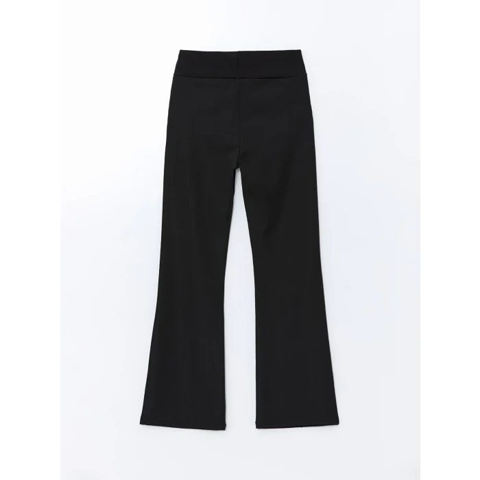 LCW Kids SİYAH Bisiklet Yaka Kız Çocuk Tişört ve Tayt