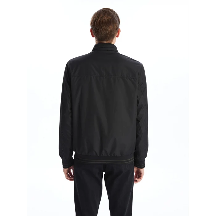 LCWAIKIKI Classic HAKİ Standart Kalıp Dik Yaka Erkek Orta Kalın Mont