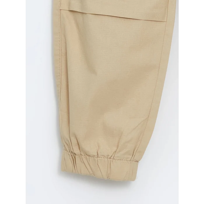 LCW Kids BEJ Beli Lastikli Erkek Çocuk Kargo Jogger Pantolon