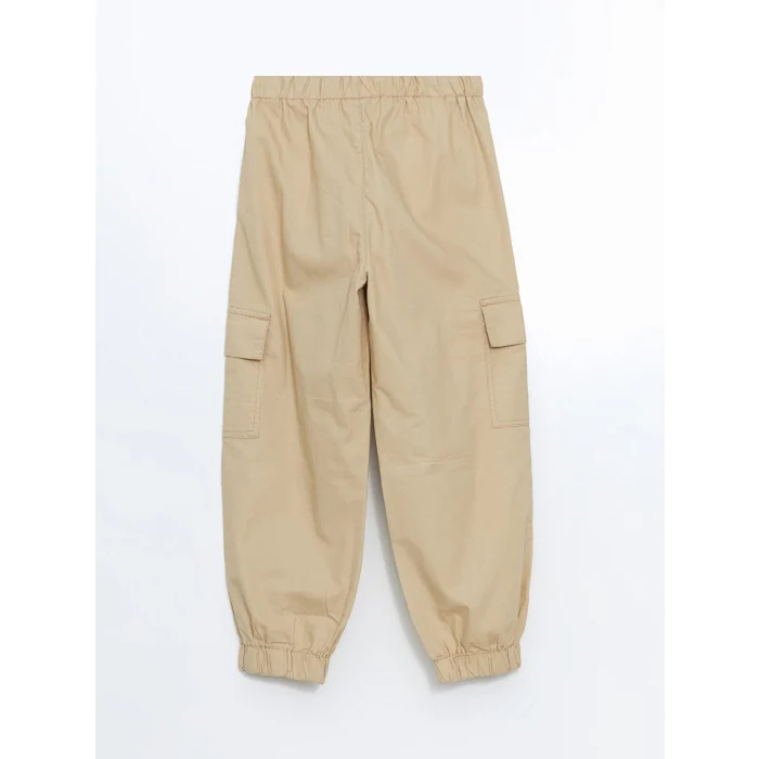 LCW Kids BEJ Beli Lastikli Erkek Çocuk Kargo Jogger Pantolon