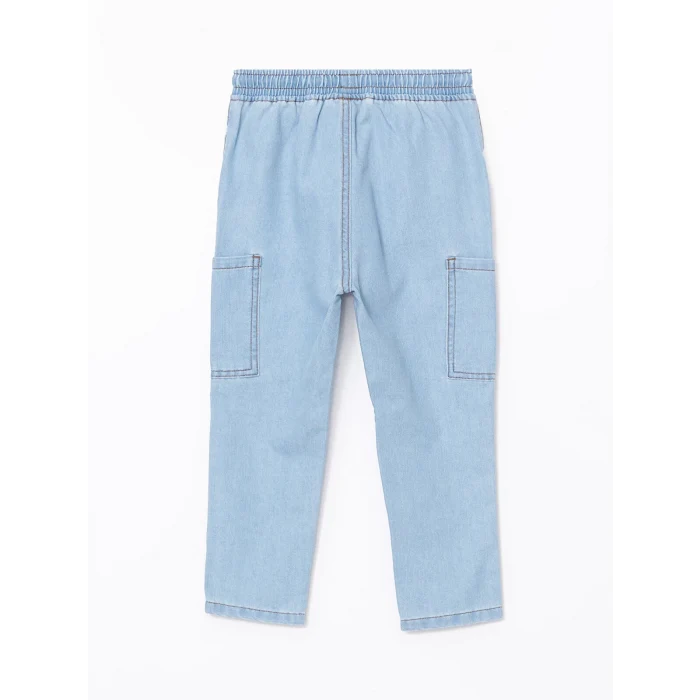 LCW Kids İNDİGO Beli Lastikli Erkek Çocuk Jogger Jean Pantolon