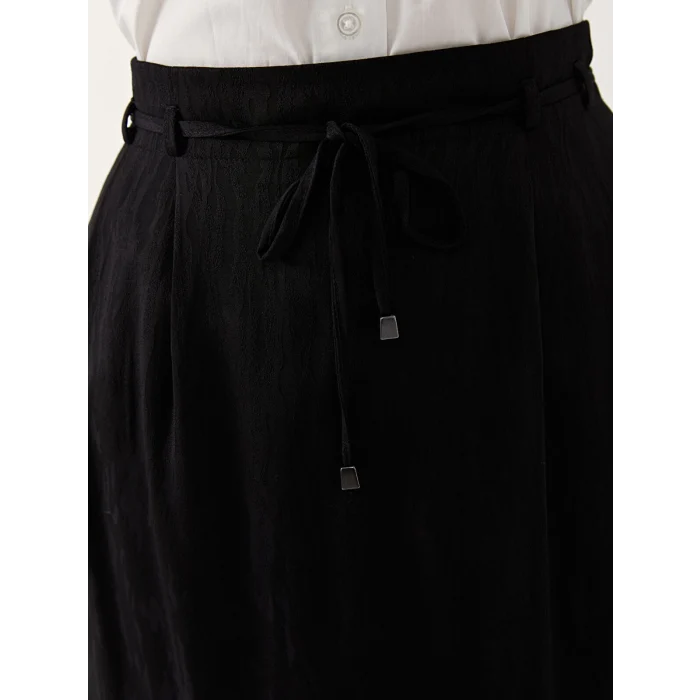 LCW Grace SİYAH Loose Fit A Kesim Kadın Etek