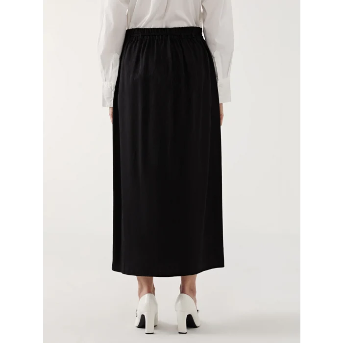 LCW Grace SİYAH Loose Fit A Kesim Kadın Etek