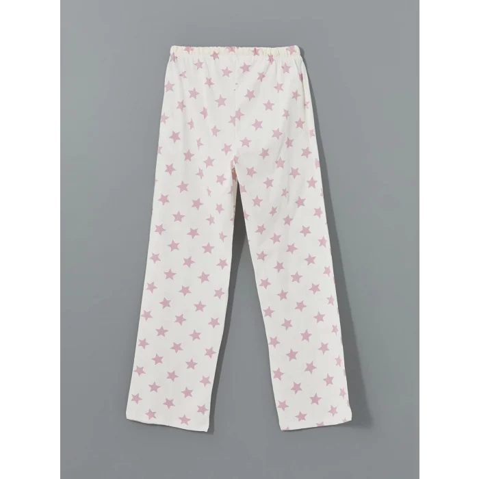 LCW DREAM LİLA Gömlek Yaka Baskılı Kadın Pijama Takımı