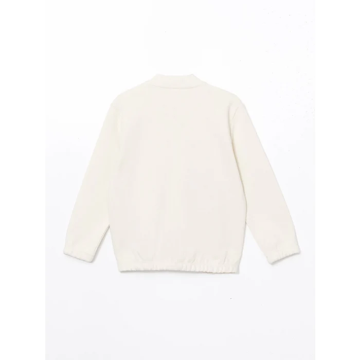 LCW Kids BEJ Basic Erkek Çocuk Fermuarlı Sweatshirt