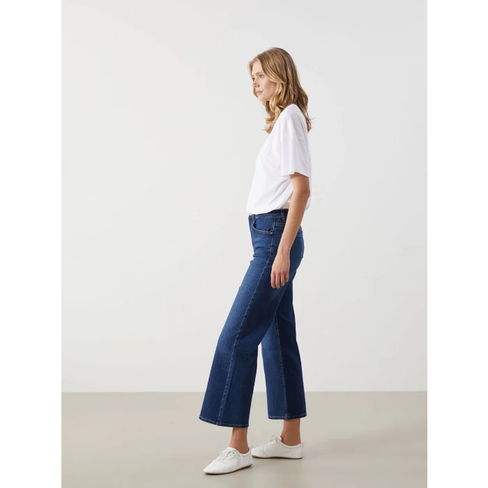 LCW Jeans İNDİGO Wideleg Kadın Jean Pantolon