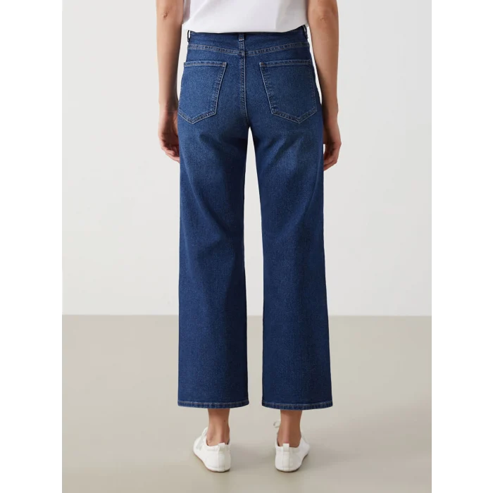LCW Jeans İNDİGO Wideleg Kadın Jean Pantolon