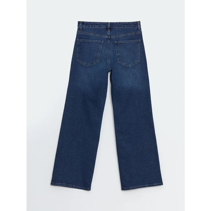 LCW Jeans İNDİGO Wideleg Kadın Jean Pantolon