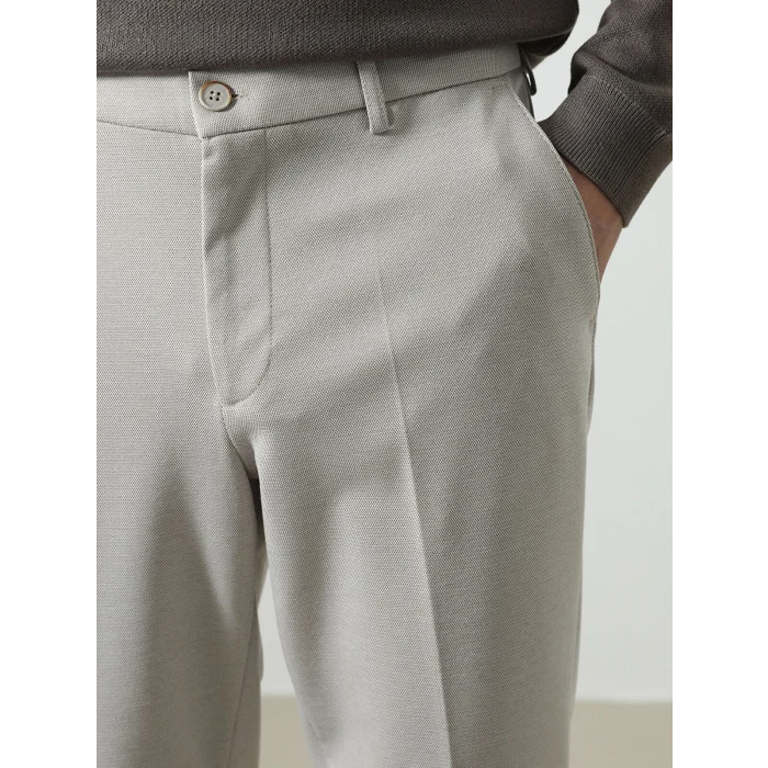 LCWAIKIKI Basic BEJ Dar Kalıp Erkek Chino Pantolon