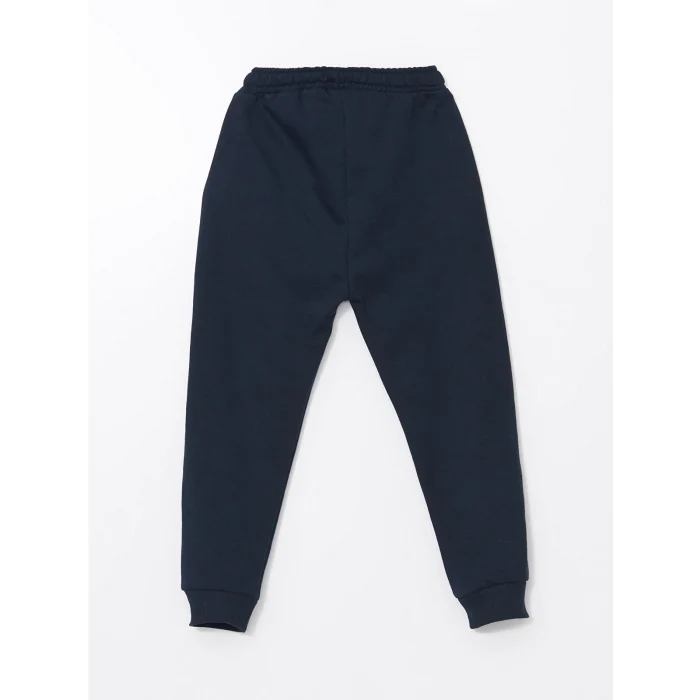 LCW Kids BEYAZ Bisiklet Yaka Baskılı Erkek Çocuk Sweatshirt ve Eşofman Alt 2li