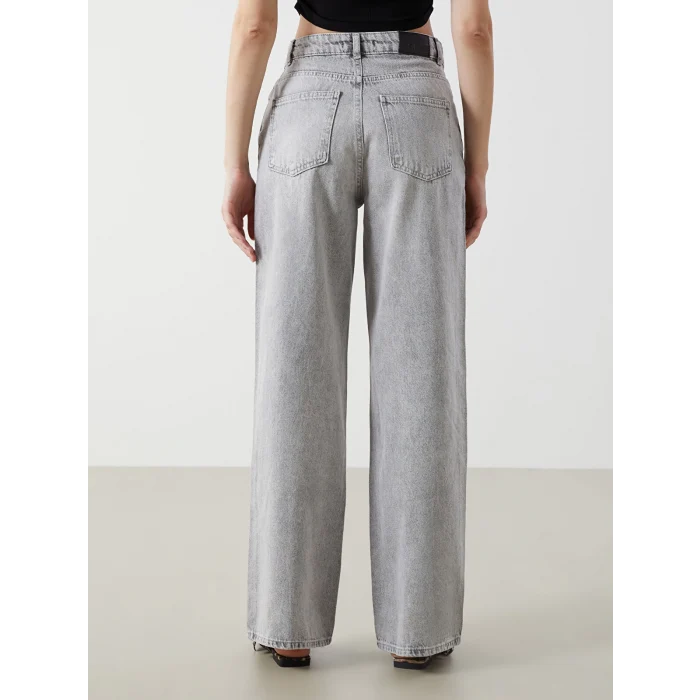 XSIDE GRİ Wideleg Kadın Jean Pantolon