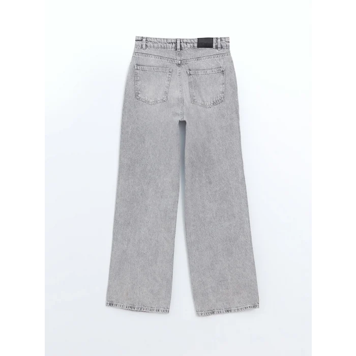 XSIDE GRİ Wideleg Kadın Jean Pantolon