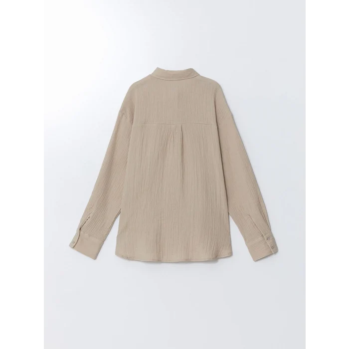 LCW Vision BEJ Dokulu Kadın Gömlek