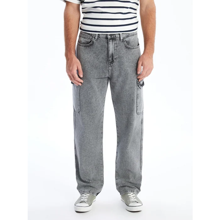 XSIDE GRİ Baggy Fit Erkek Jean Pantolon