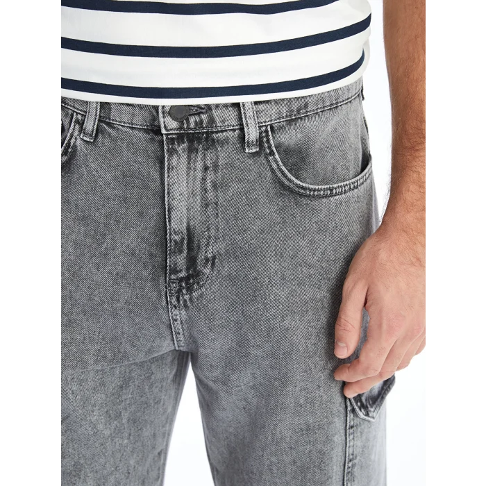 XSIDE GRİ Baggy Fit Erkek Jean Pantolon