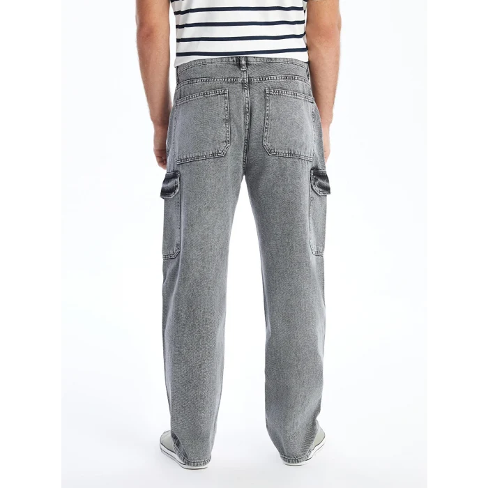 XSIDE GRİ Baggy Fit Erkek Jean Pantolon