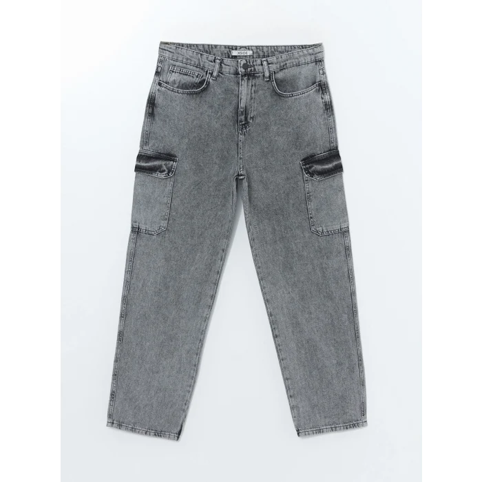 XSIDE GRİ Baggy Fit Erkek Jean Pantolon
