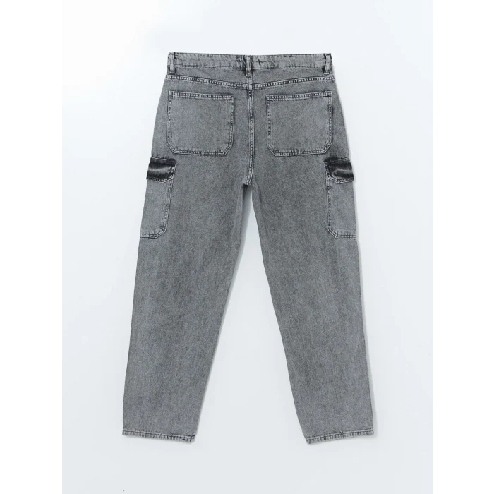 XSIDE GRİ Baggy Fit Erkek Jean Pantolon