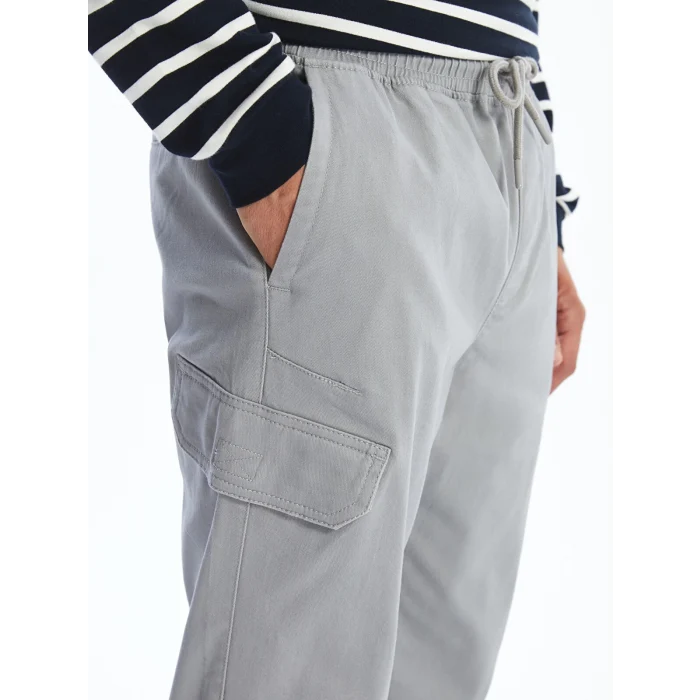 XSIDE GRİ Standart Kalıp Erkek Kargo Pantolon