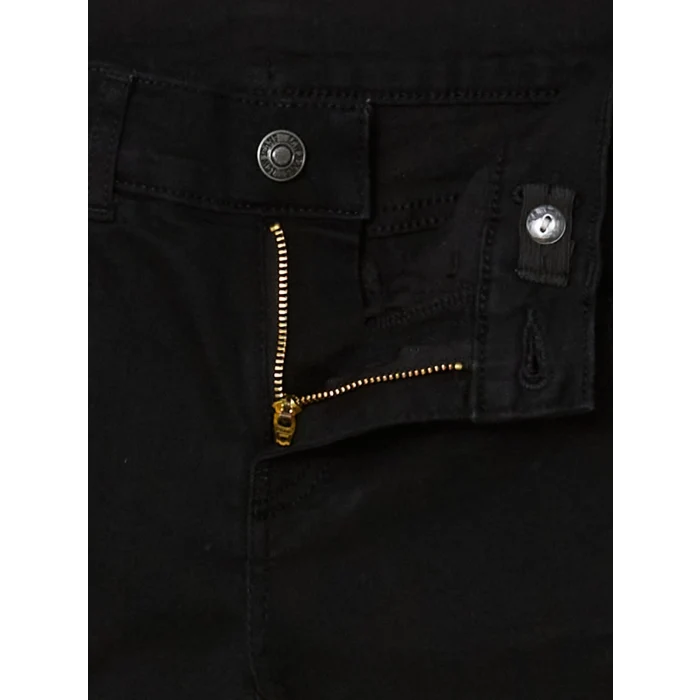 LCW Kids SİYAH Beli Ayarlanabilir Lastikli Erkek Çocuk Jean Pantolon