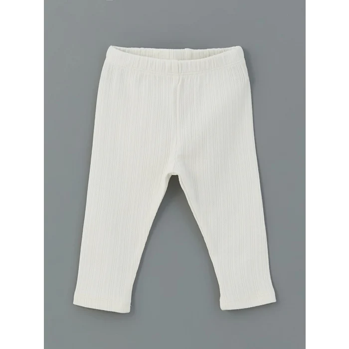 LCW baby İNDİGO Bisiklet Yaka Kız Bebek Gömlek ve Tayt 2li