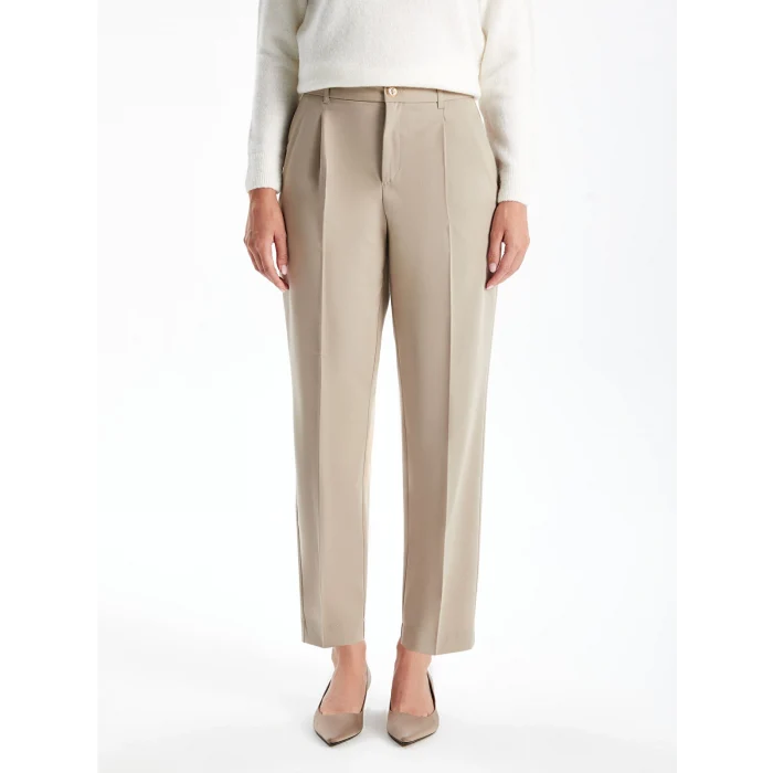 LCWAIKIKI Classic BEJ Loose Fit Kadın Pantolon