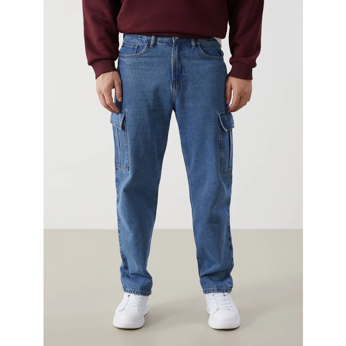 XSIDE İNDİGO Baggy Fit Erkek Jean Pantolon