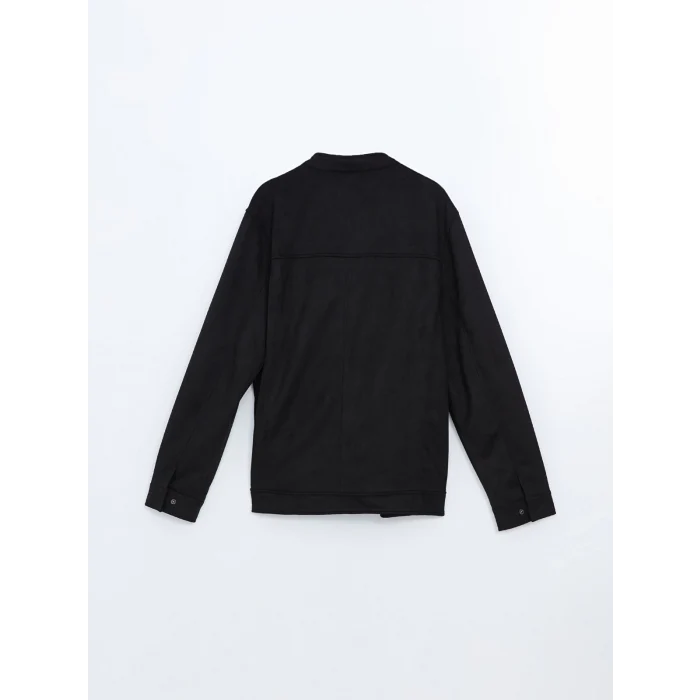 LCW Vision SİYAH Standart Kalıp Biker Yaka Erkek Mont