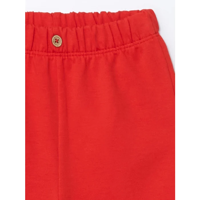 LCW baby PEMBE Bisiklet Yaka Çiçekli Kız Bebek Sweatshirt ve Tayt 2li