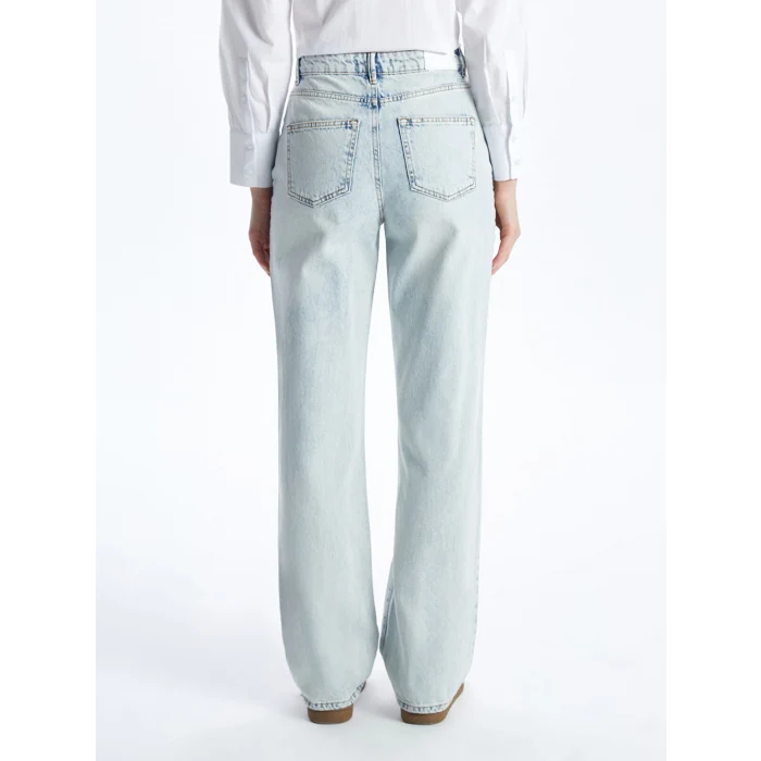 XSIDE MAVİ Straight Fit Kadın Jean Pantolon