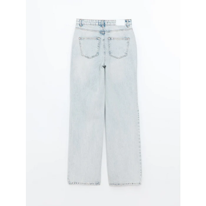 XSIDE MAVİ Straight Fit Kadın Jean Pantolon