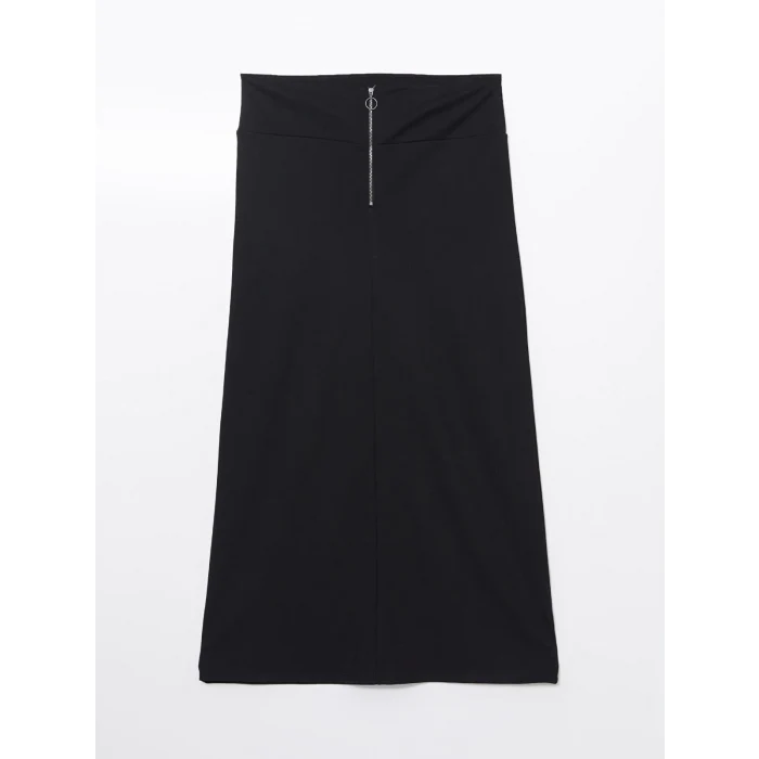 LCW Grace SİYAH Beli Fermuarlı A Kesim Kadın Etek