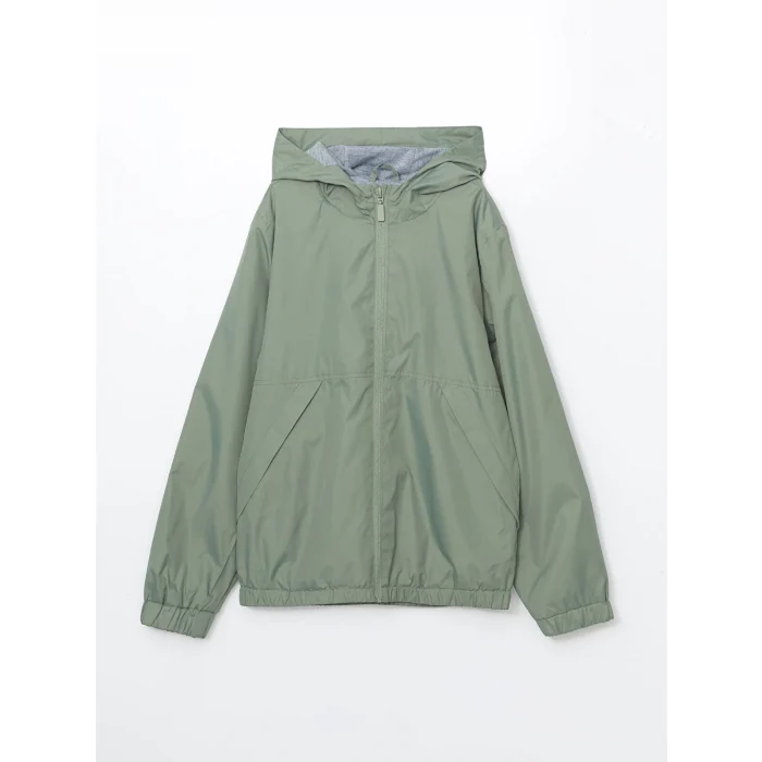 LCW Kids YEŞİL Kapüşonlu Erkek Çocuk Mont
