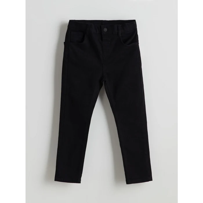 LCW Kids SİYAH Beli Ayarlanabilir Erkek Çocuk Pantolon